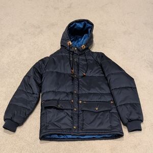 Obey Dark Blue Puffer Jacket